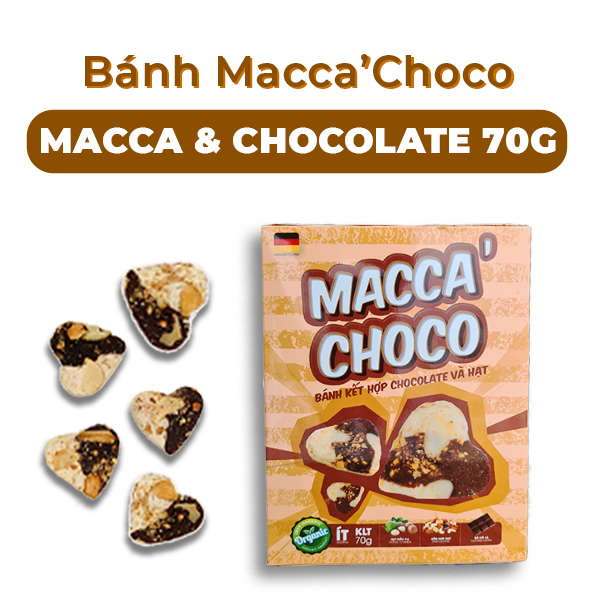 Bánh Macca'Choco vị Chocolate 70G